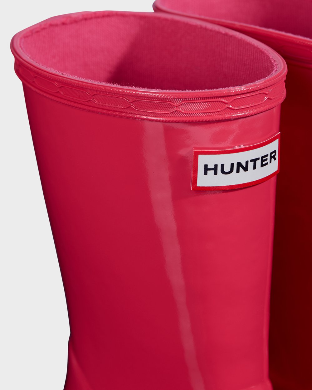 Botas de Lluvia Hunter Niños - Original First Classic Gloss - Rosas - UBTWMJF-84